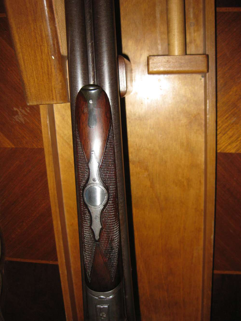Lefever E grade 12ga. 28" browned Damascus barrels outstanding wood !-img-21
