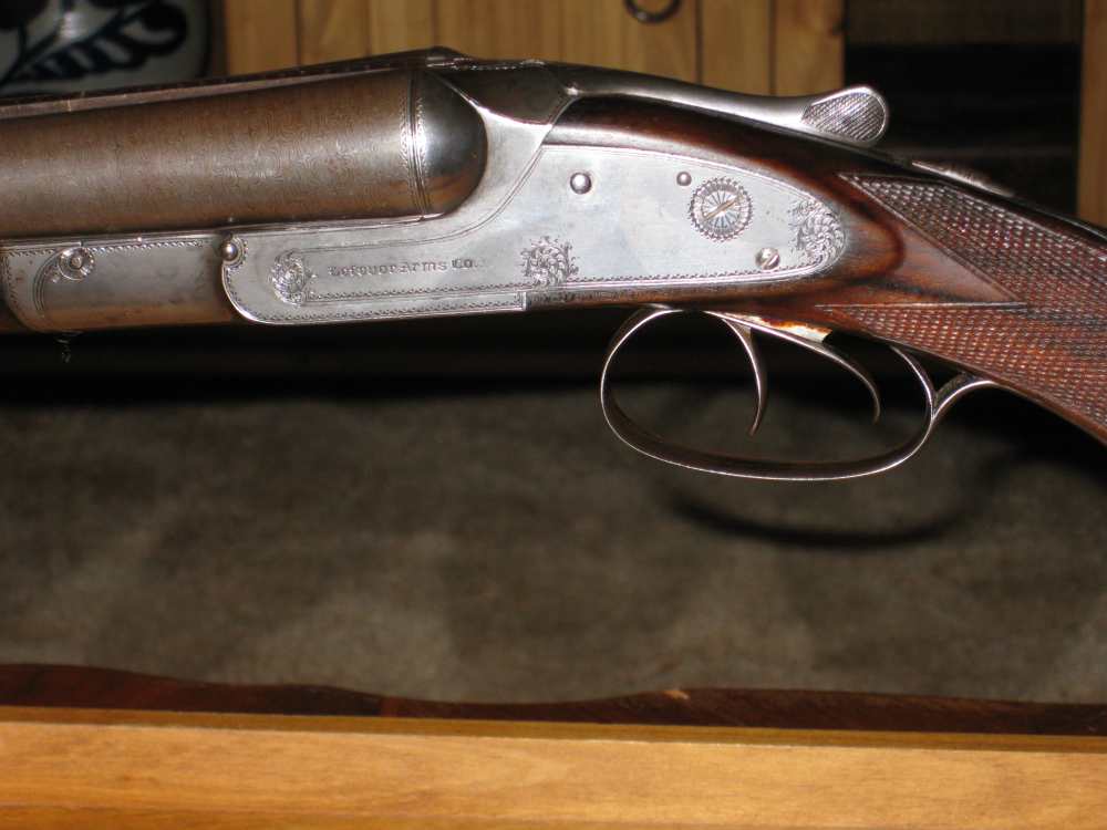 Lefever E grade 12ga. 28" browned Damascus barrels outstanding wood !-img-8