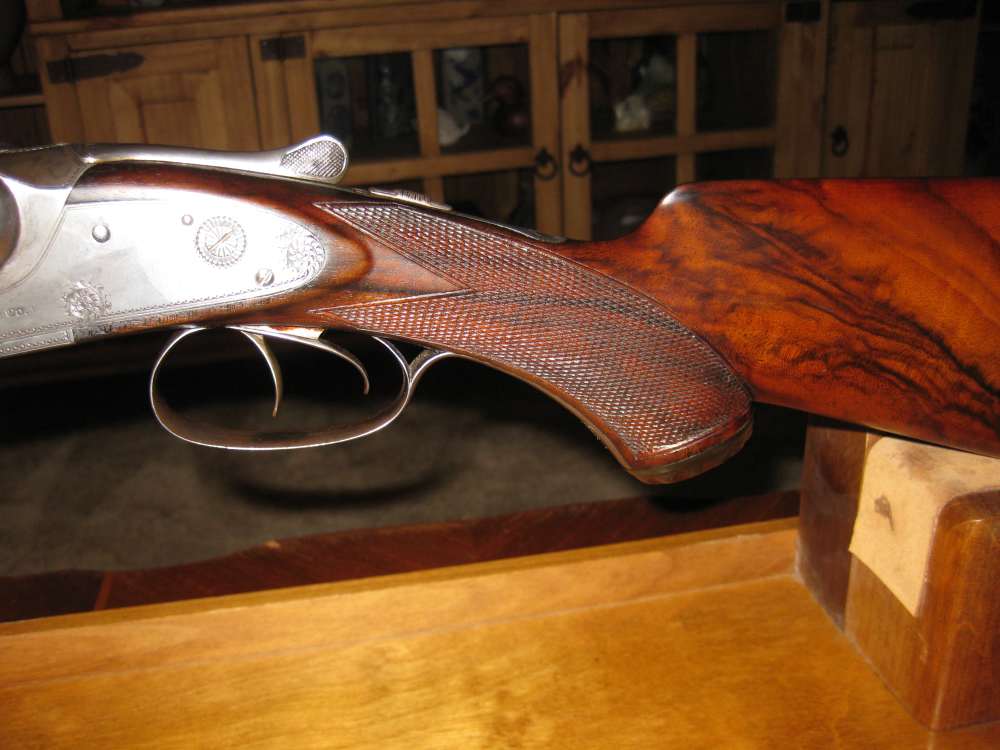 Lefever E grade 12ga. 28" browned Damascus barrels outstanding wood !-img-2