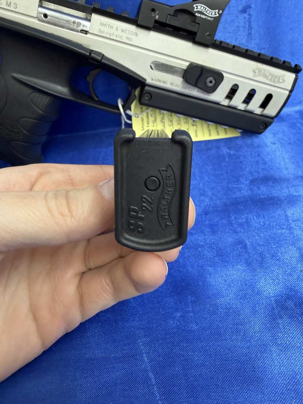 Walther SP22 M3 22LR Pistol 10 rnd Extra mag Used with Optic-img-6