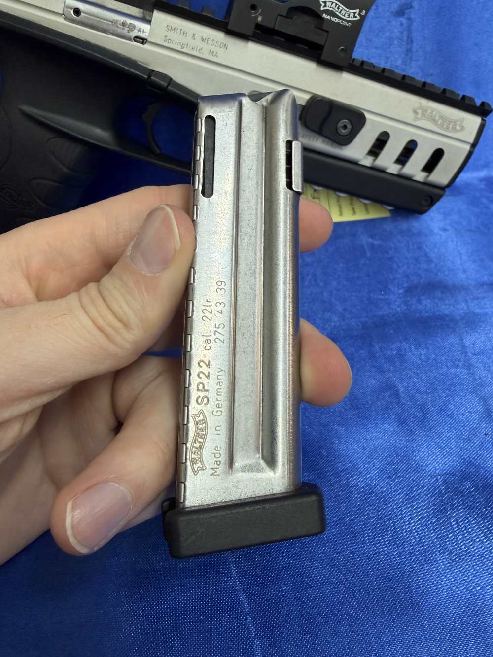 Walther SP22 M3 22LR Pistol 10 rnd Extra mag Used with Optic-img-8