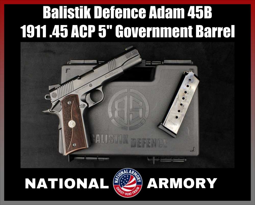 2024 Balistik Defence Adam 45B 1911 .45 ACP 5" Government -img-0