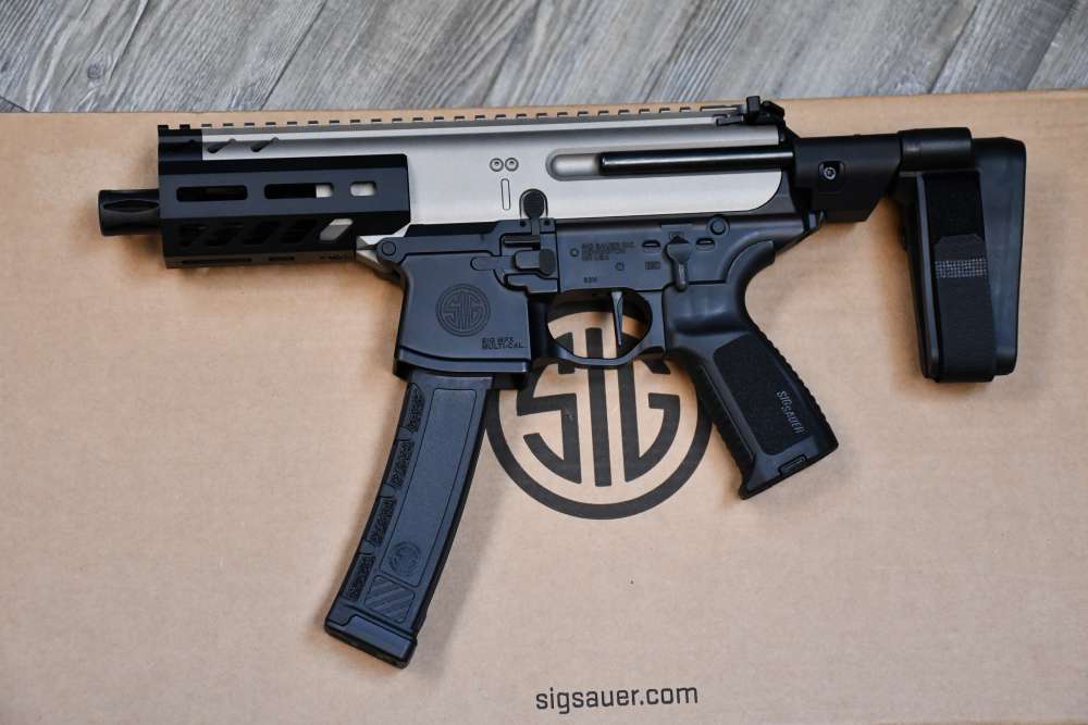 Sig Sauer MPX K 4.5" MLOK 9mm PDW X-Werks Titanium Armor Black SB Tactical -img-0