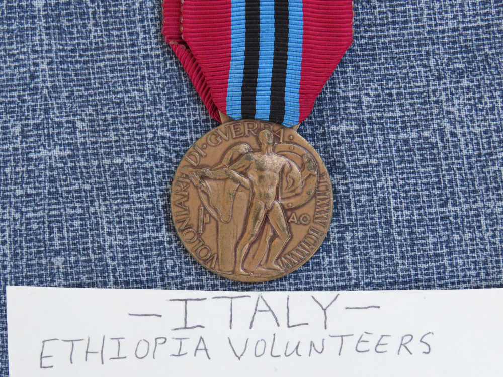 ITALIAN VOLUNTEERS MEDAL 1935-1936 EAST AFRICA / ETHIOPIA A.O EXCELLENT-img-1