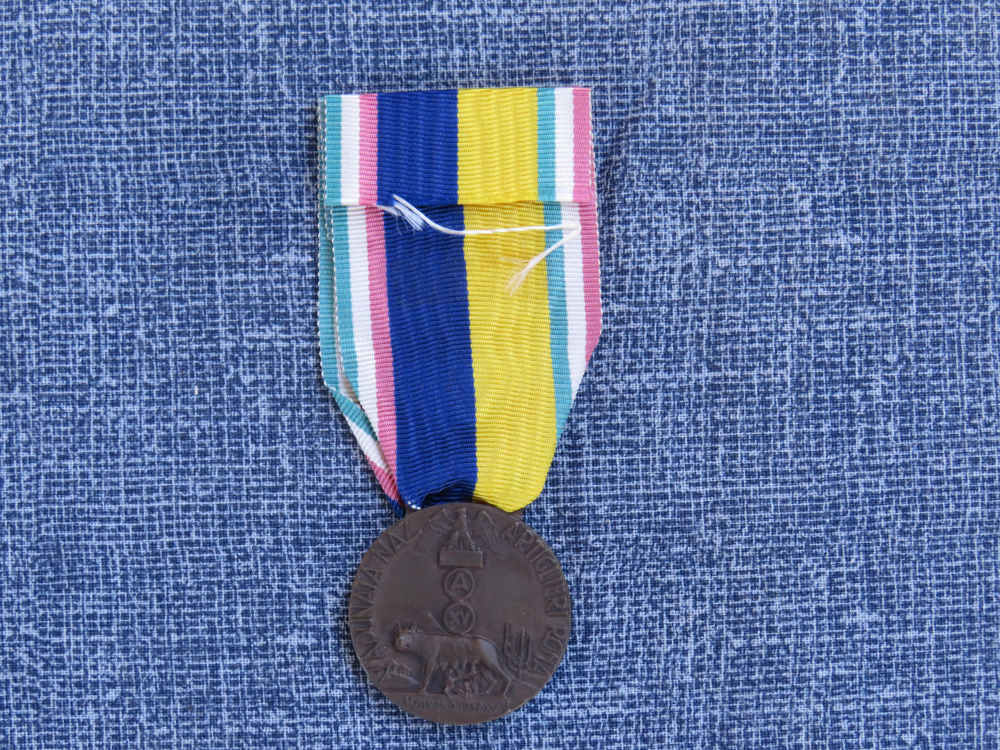 WWII ITALIAN FASCIST ARTILLERY MEDAL 1937  V ADUNATA NAZ EXCELLENT COND -img-2