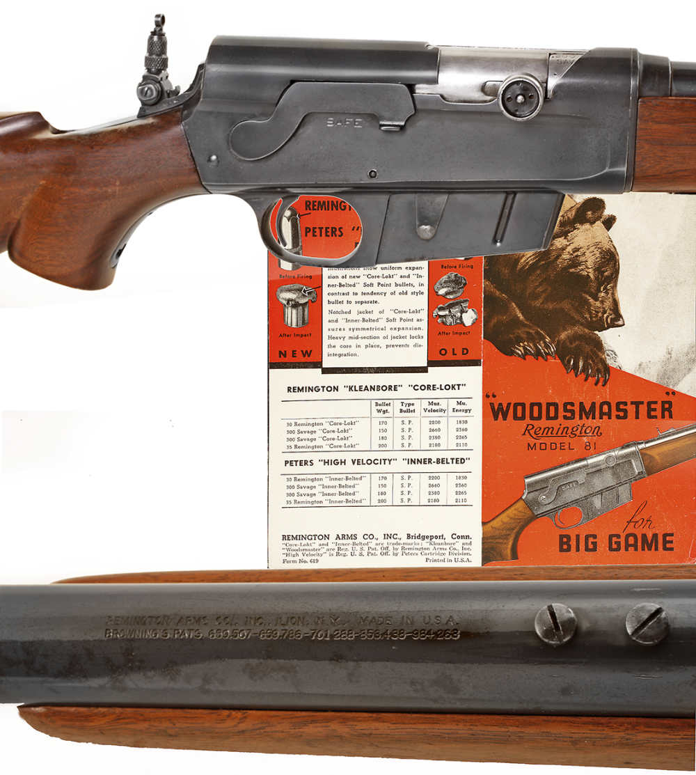 REMINGTON M81 SEMI AUTO 300 SAV TAKE DOWN PEEPSIGHT. C&R.-img-1