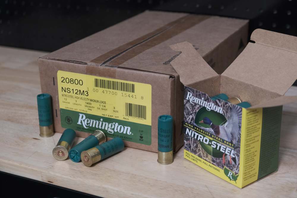 Remington Nitro-Steel 12 Ga 3" #3 1.25oz Shotgun Ammo - 250 Rounds-img-0