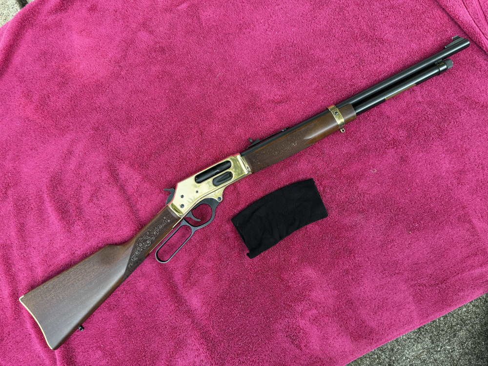 Henry Solid Brass H24 Signature  Lever Action 410 Shotgun Side Gate Walnut-img-0