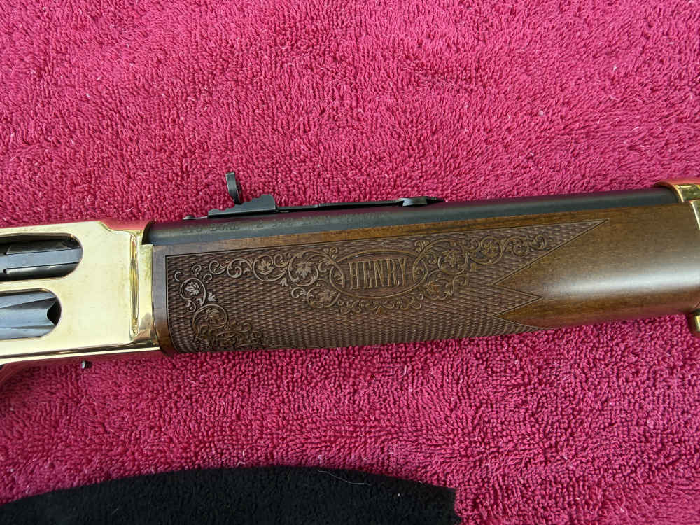 Henry Solid Brass H24 Signature  Lever Action 410 Shotgun Side Gate Walnut-img-5
