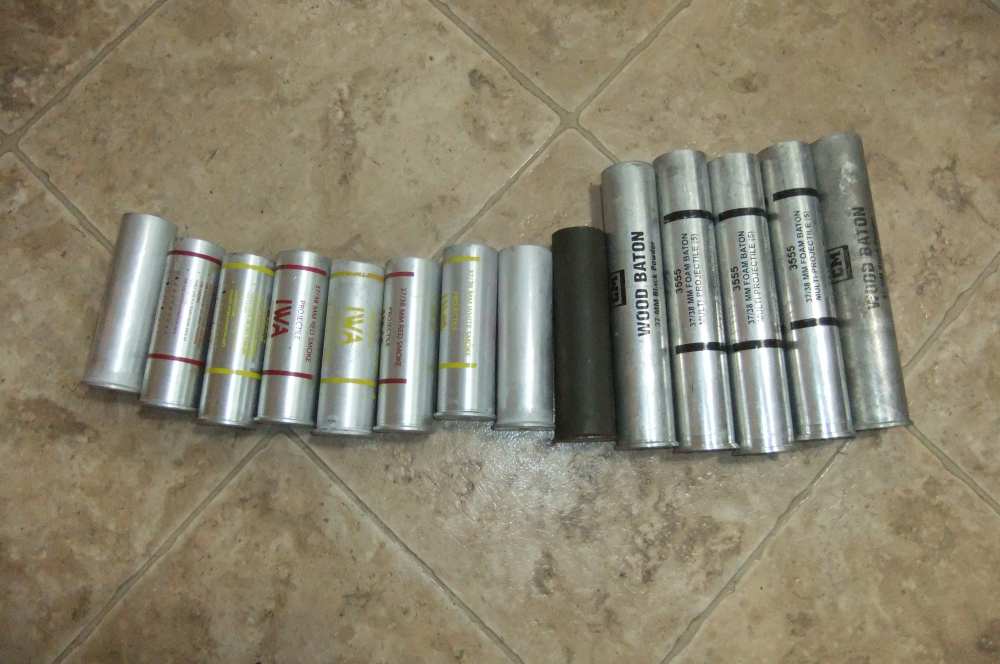 14ct Box of Aluminum 37mm Law Enforcement Casings Reloadable!-img-0