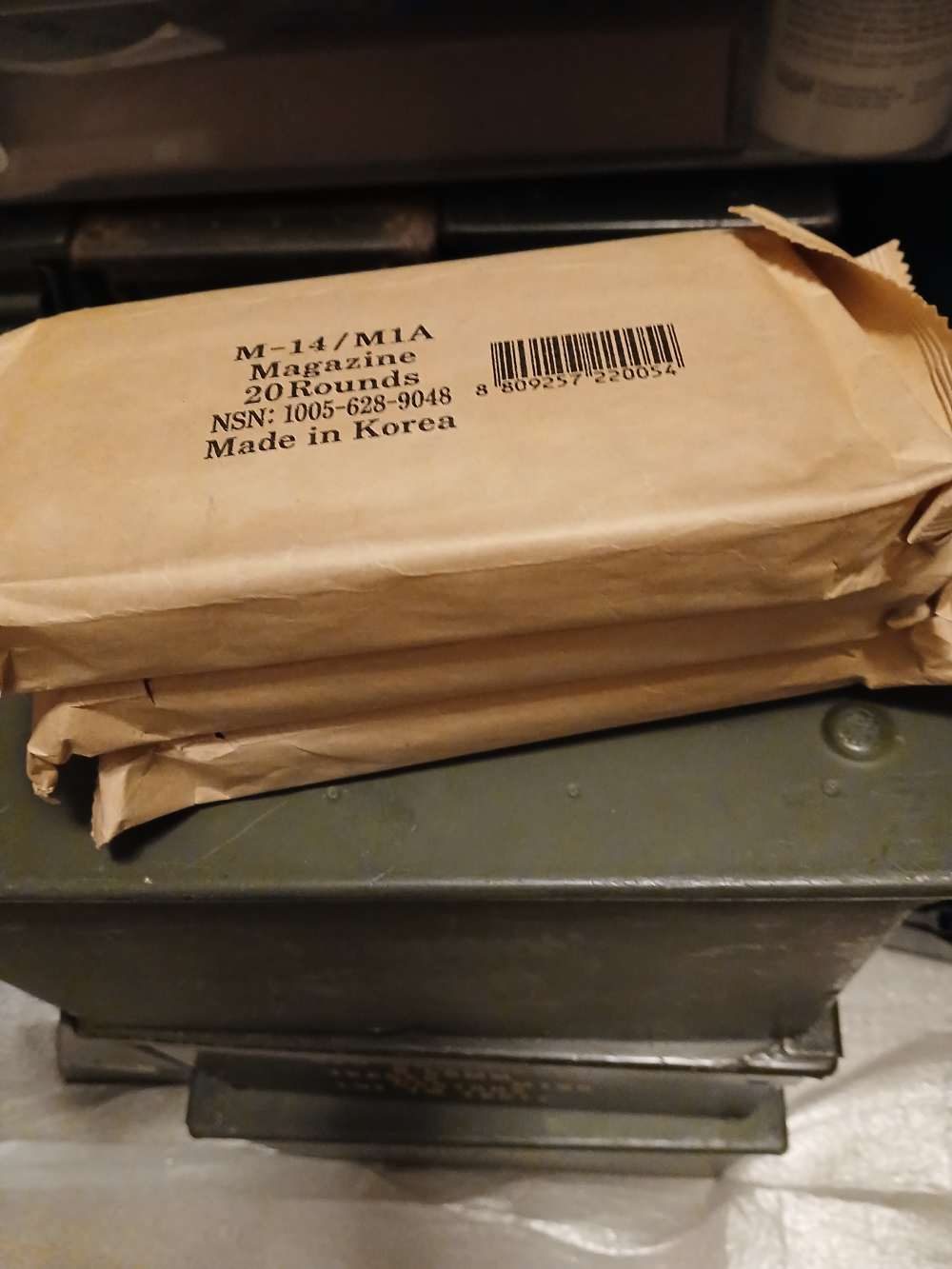 Three Korean made M1A 20 round magazines -img-1