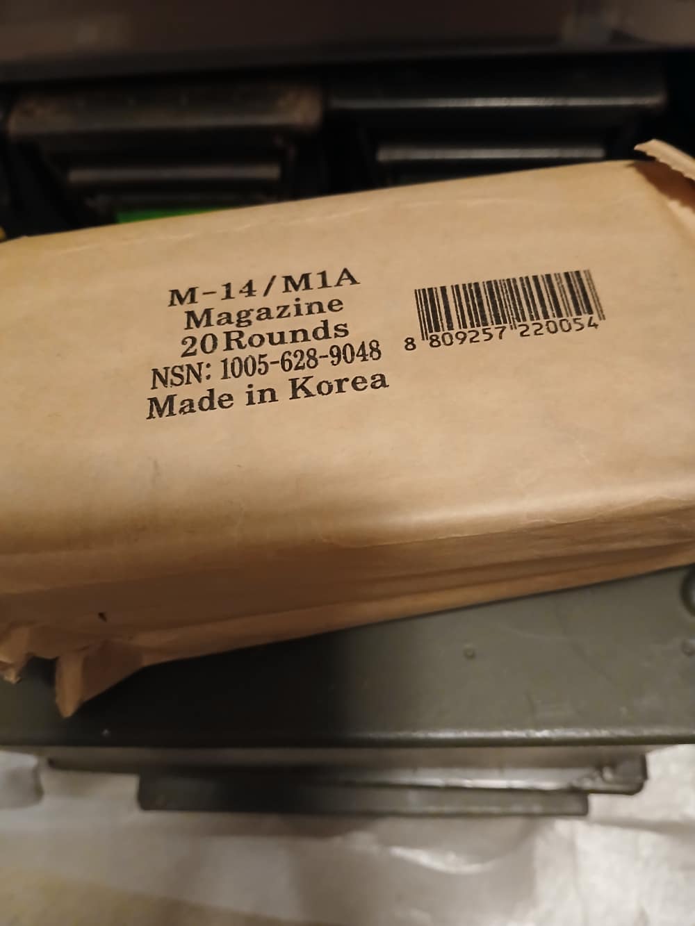 Three Korean made M1A 20 round magazines -img-2