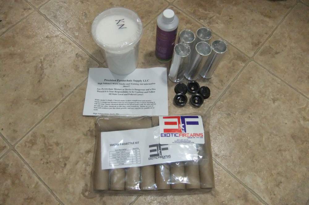10ct Budget 37mm Smoke Round Reloading Kit: Supplies w/ Casings and Fuse!-img-0