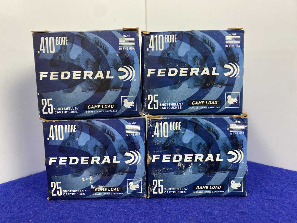 100 Rounds Federal .410 Bore 3" #6 Shot Game Load Ammunition *MAXIMUM DRAM*-img-10