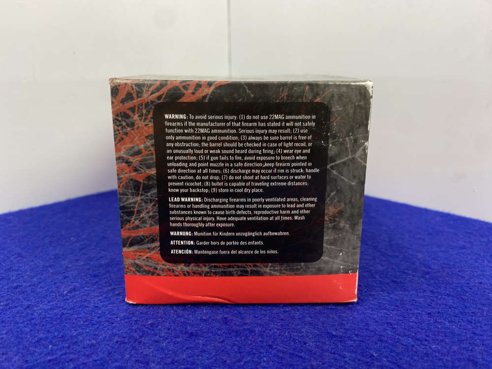 450 Rounds Hornady .22 Magnum 30Gr V-MAX Ammunition *ULTRA-FLAT TRAJECTORY*-img-4