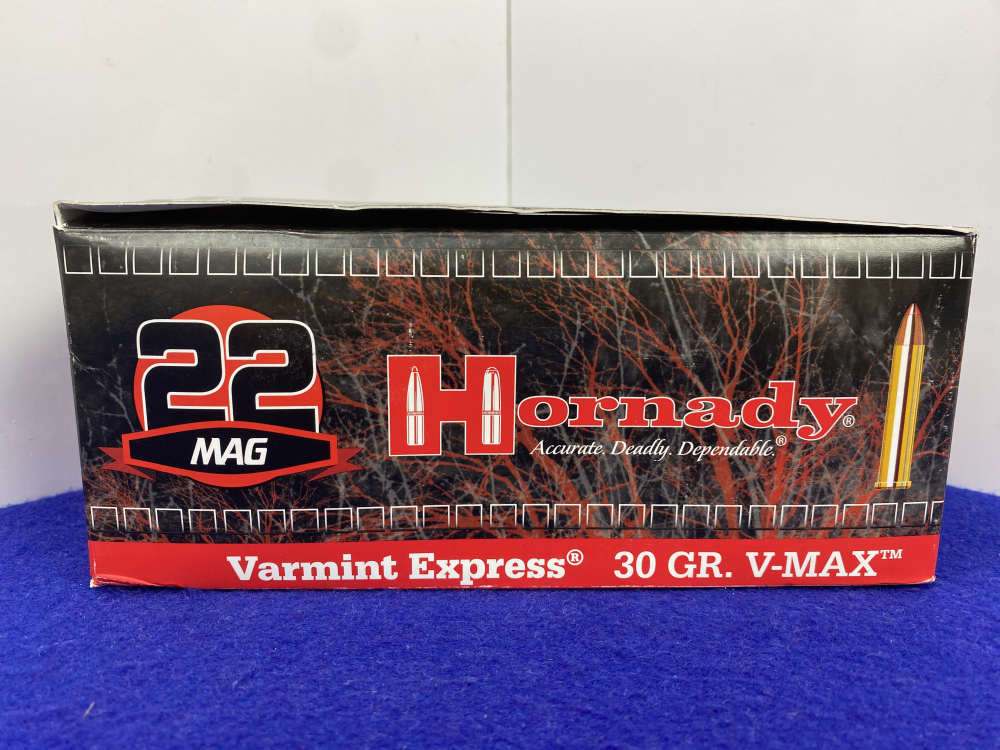 450 Rounds Hornady .22 Magnum 30Gr V-MAX Ammunition *ULTRA-FLAT TRAJECTORY*-img-0
