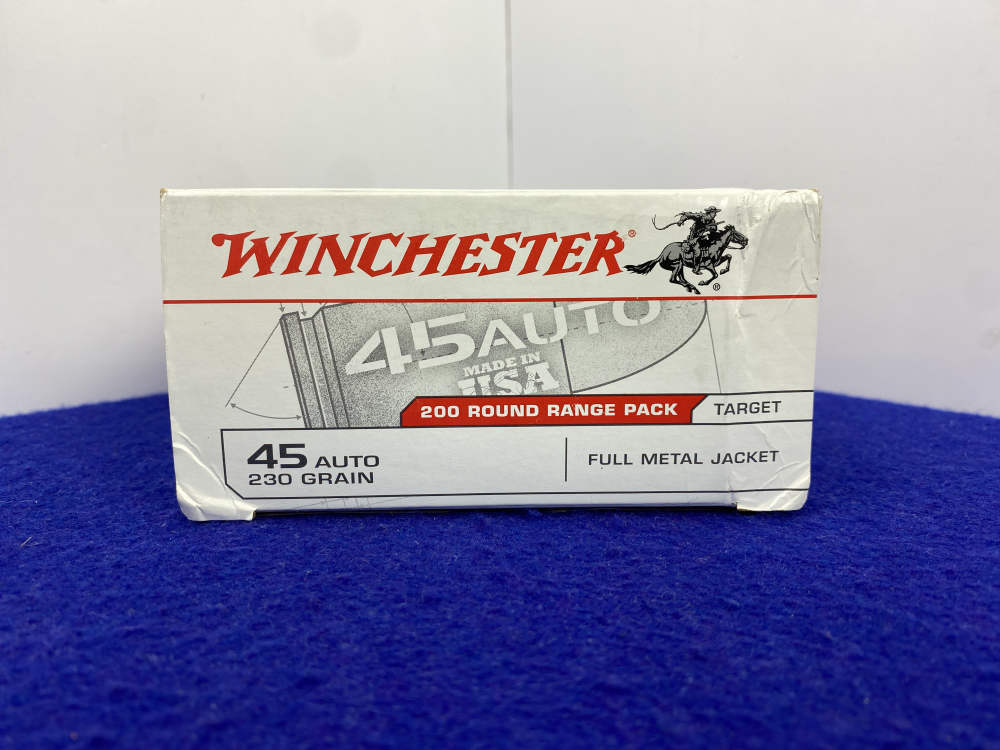 200 Rounds Winchester .45 Auto 230 Grain FMJ Ammunition *SHOOTER’S SUPPLY*-img-7