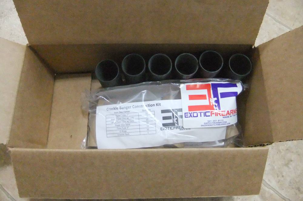 10ct Exotic Firearm 37mm Crackle Banger Reloading Kit w/ 6ct 3.5in Casings!-img-0