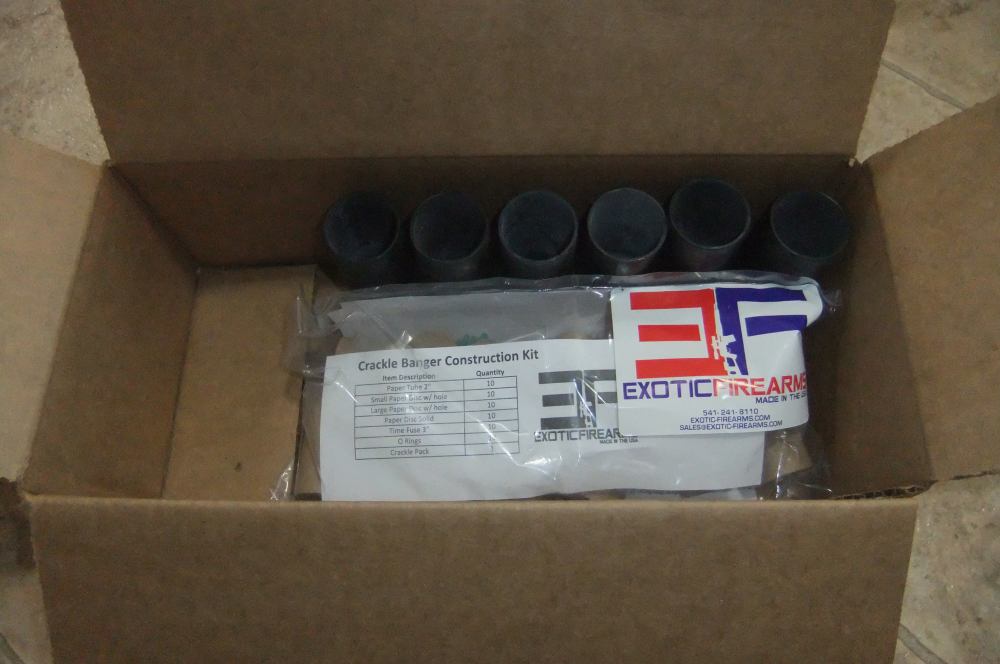 10ct Exotic Firearm 37mm Crackle Banger Reloading Kit w/ 6ct 3.5in Casings!-img-1