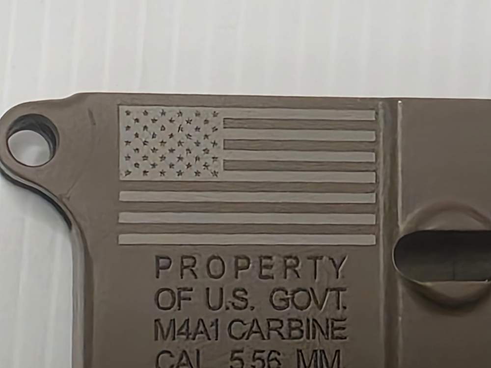 PSA M4A1 AR15 Lower Low Shelf Full Auto Ready TAN FRT friendly Stripped -img-5