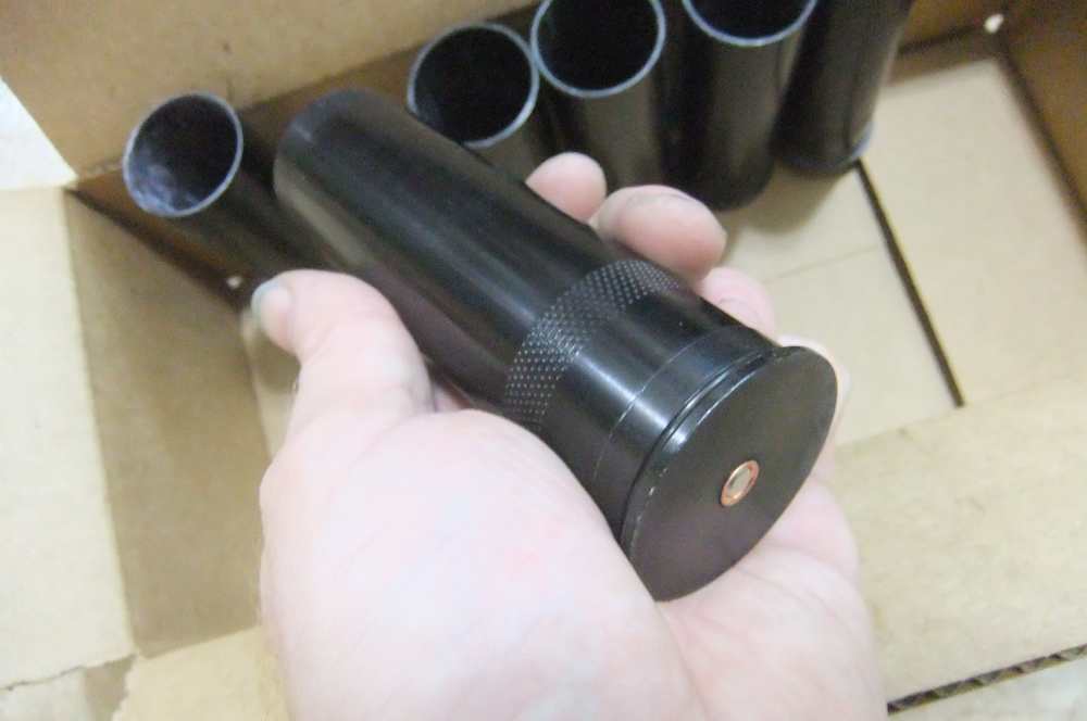 6ct 5in 37mm Aluminum Screw Apart Casings w/ Milled In Powder Cups!-img-1