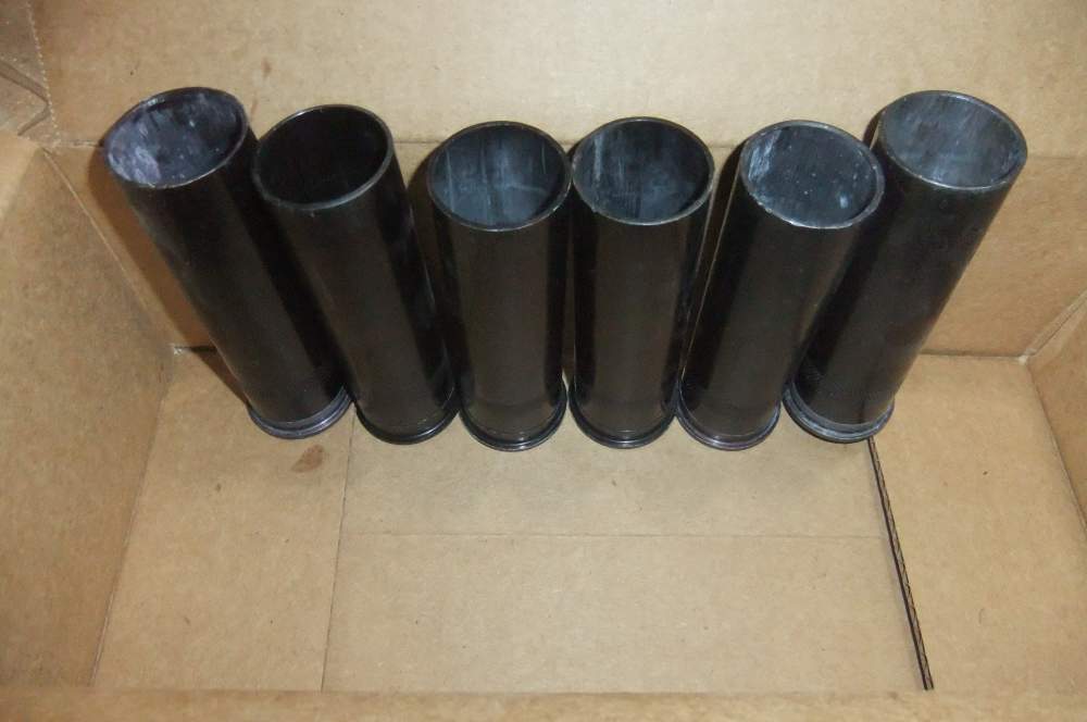 6ct 5in 37mm Aluminum Screw Apart Casings w/ Milled In Powder Cups!-img-0