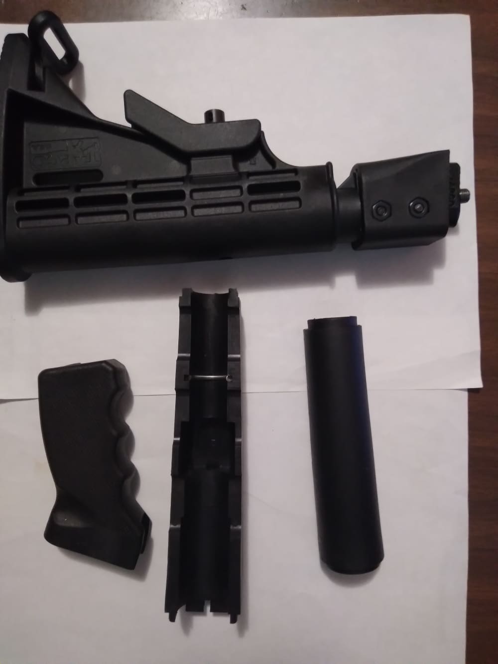 Zastava black furniture tapco ar style stock and adapter -img-0