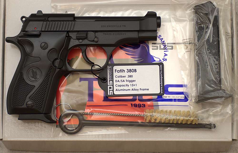 New-in-Box Tisas Fatih B380 Semi-Auto Pistol Black-img-0