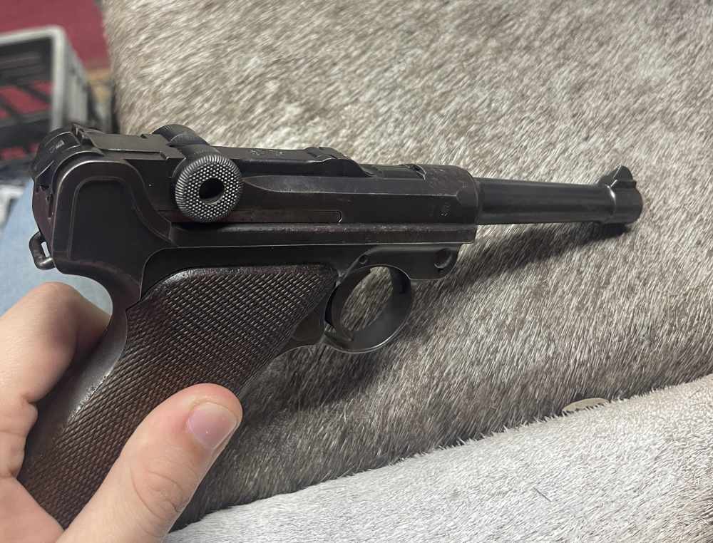 VERY Rare 1911 DWM Luger WWI MATCHING #s P08 9mm W/Holster ALL ORIGINAL-img-17