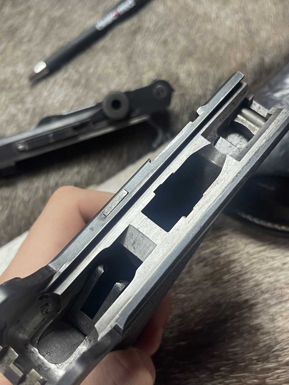 VERY Rare 1911 DWM Luger WWI MATCHING #s P08 9mm W/Holster ALL ORIGINAL-img-23