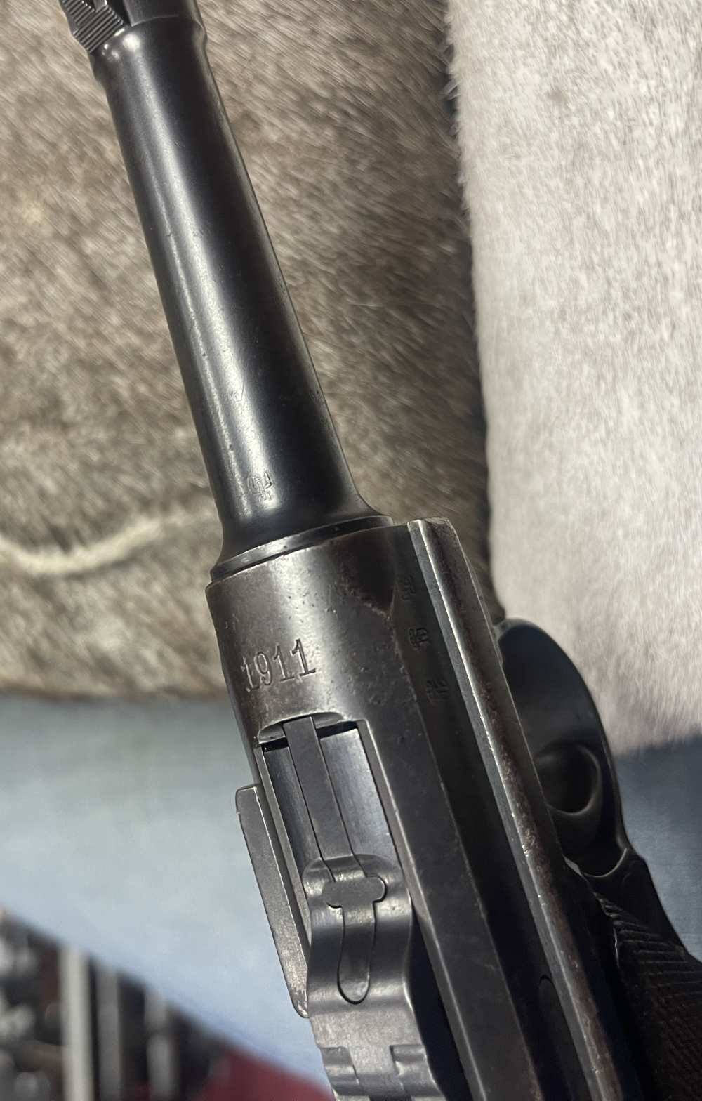VERY Rare 1911 DWM Luger WWI MATCHING #s P08 9mm W/Holster ALL ORIGINAL-img-18