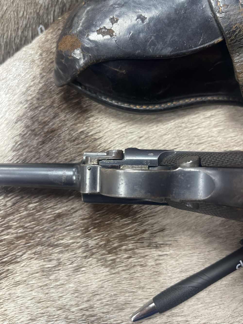VERY Rare 1911 DWM Luger WWI MATCHING #s P08 9mm W/Holster ALL ORIGINAL-img-6
