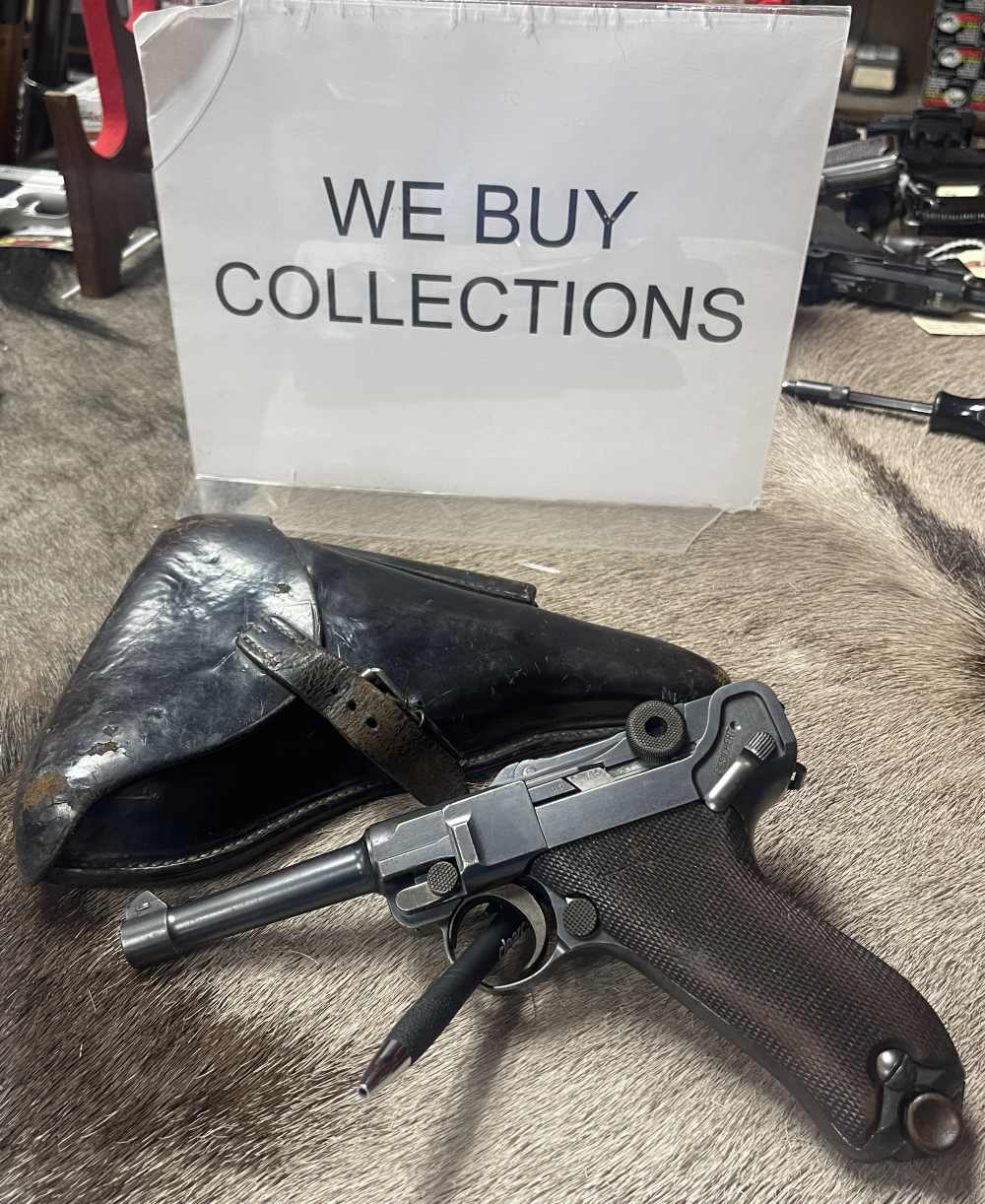 VERY Rare 1911 DWM Luger WWI MATCHING #s P08 9mm W/Holster ALL ORIGINAL-img-0