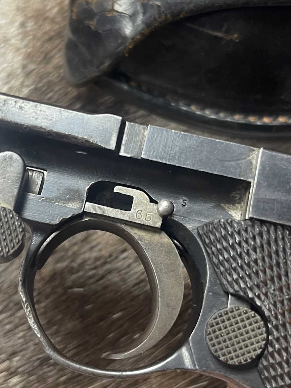 VERY Rare 1911 DWM Luger WWI MATCHING #s P08 9mm W/Holster ALL ORIGINAL-img-22