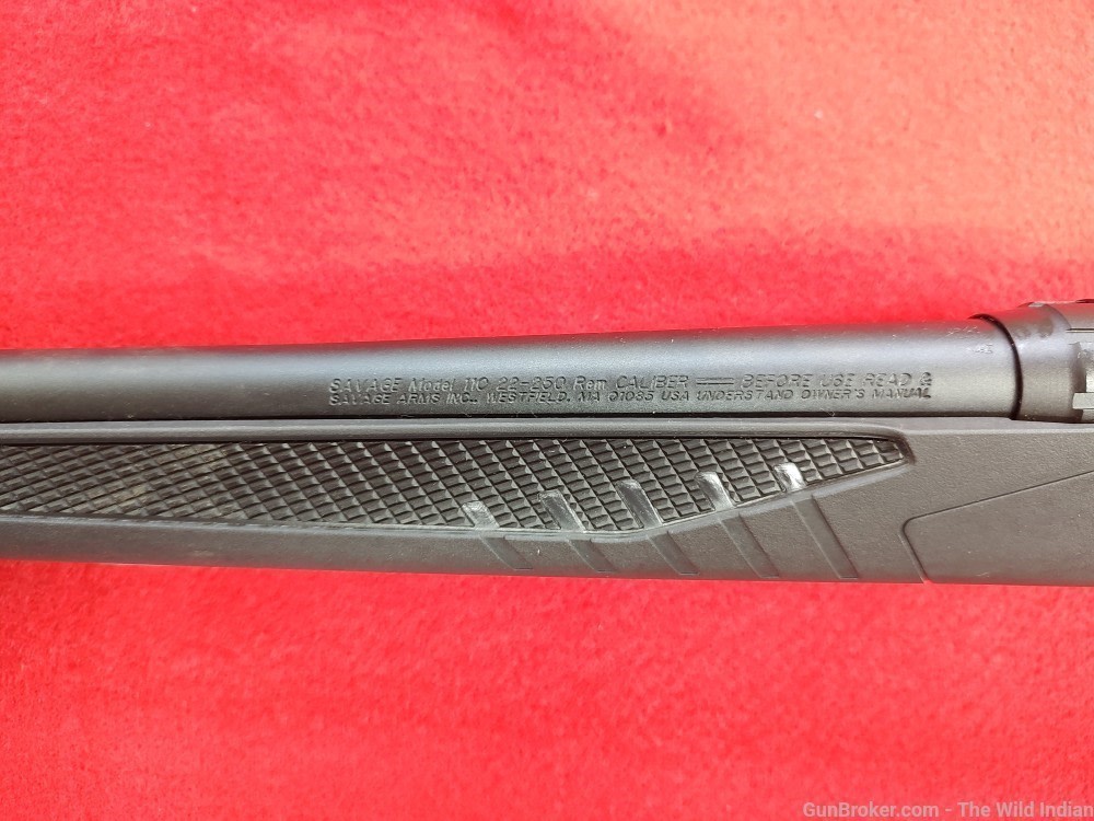 Savage Arms 57060 110 Hunter 22-250 Rem 4+1 22", Matte Black Metal, Gray Fi-img-2