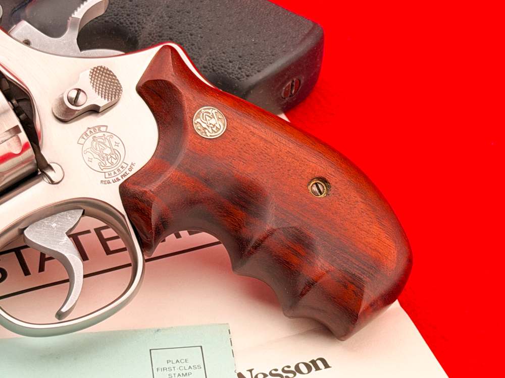 SCARCE 1990 S&W Model 610 10mm 6.5" Stainless w/ Box & Combat Stocks-img-7