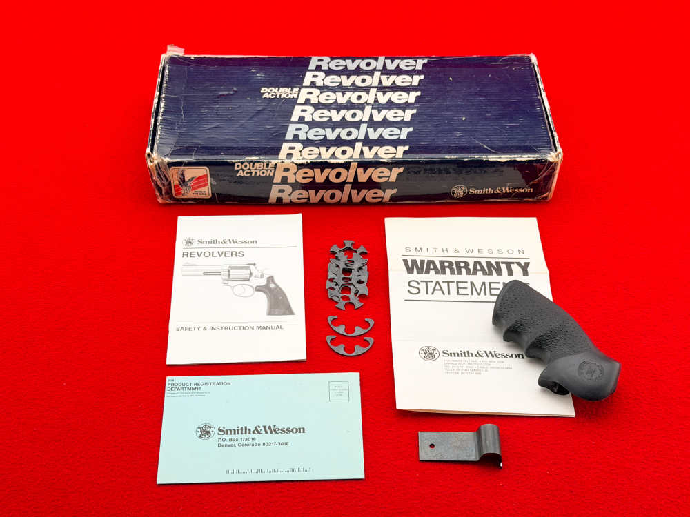 SCARCE 1990 S&W Model 610 10mm 6.5" Stainless w/ Box & Combat Stocks-img-33