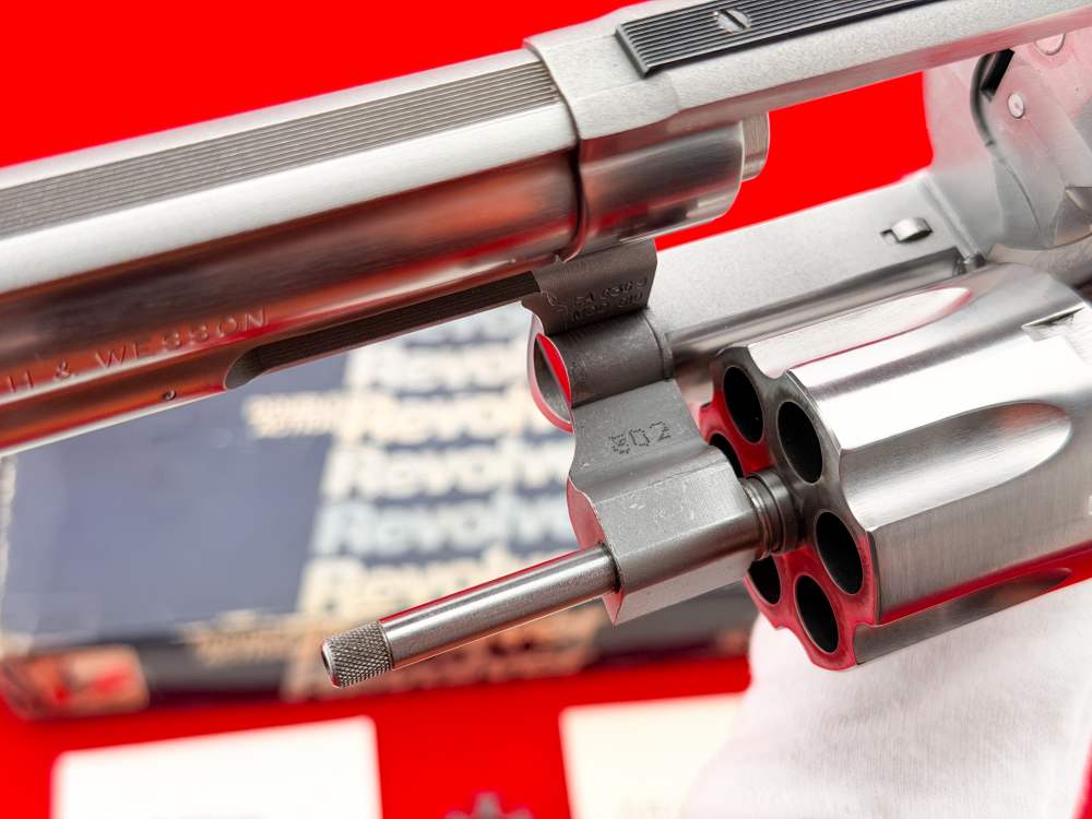 SCARCE 1990 S&W Model 610 10mm 6.5" Stainless w/ Box & Combat Stocks-img-32