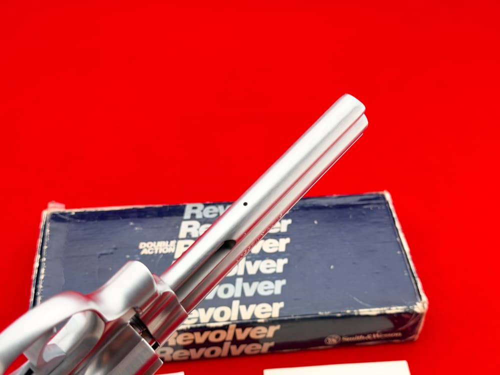 SCARCE 1990 S&W Model 610 10mm 6.5" Stainless w/ Box & Combat Stocks-img-22