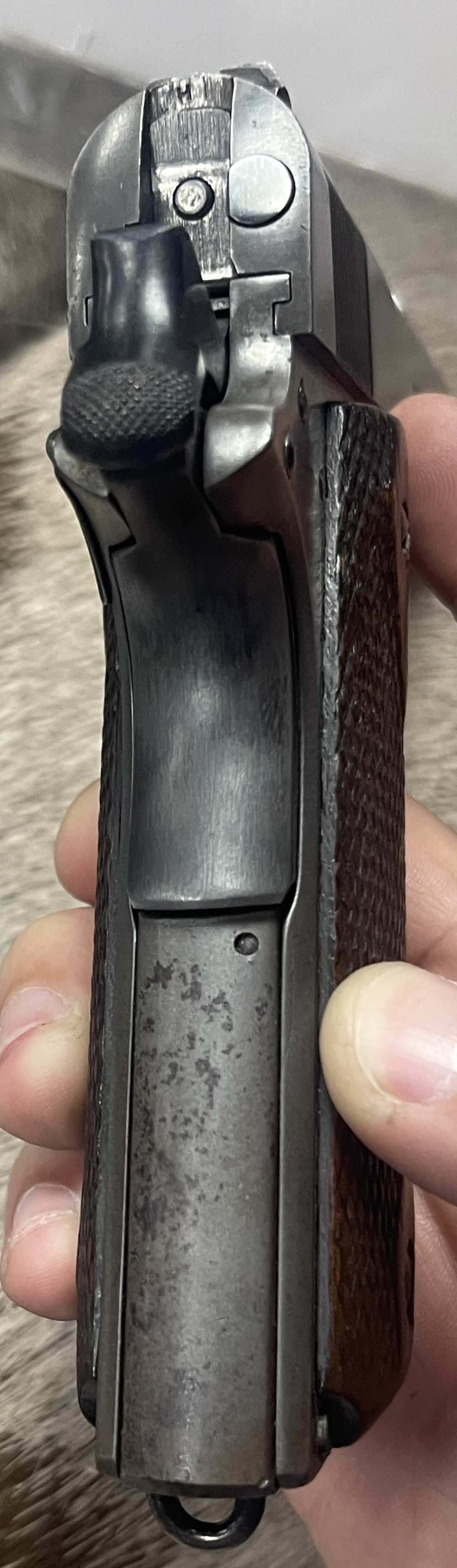 ALL ORIGINAL COLT 1911 WWI MFG 1917 45 ACP 2-tone mag H/P Barrel-img-17