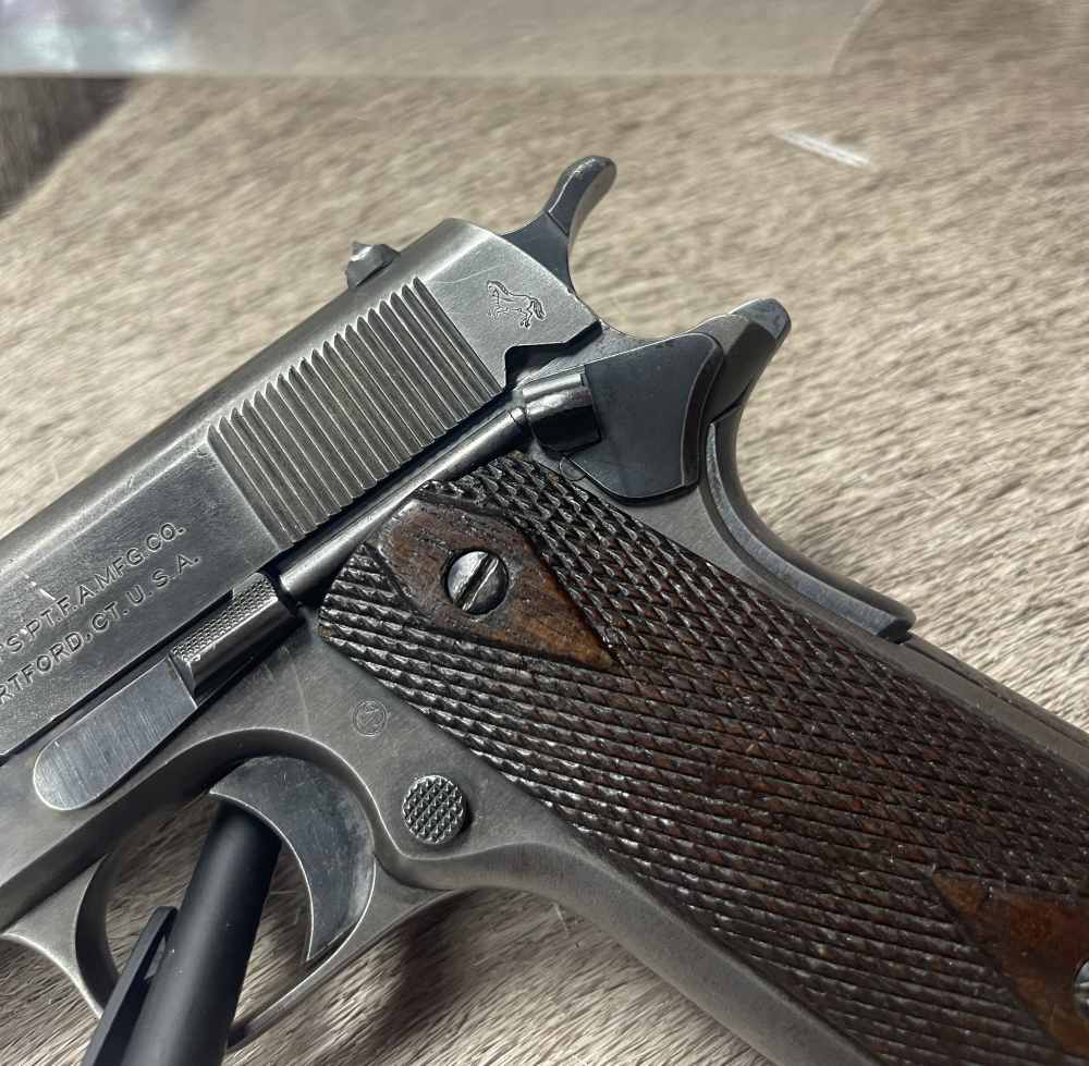 ALL ORIGINAL COLT 1911 WWI MFG 1917 45 ACP 2-tone mag H/P Barrel-img-4