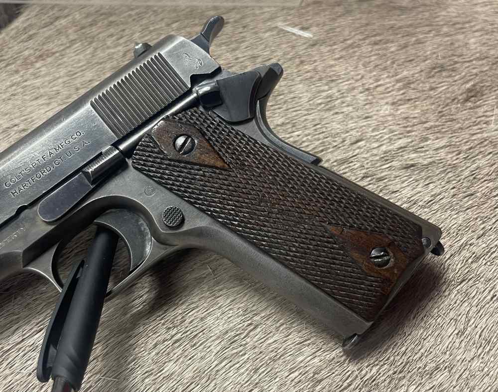 ALL ORIGINAL COLT 1911 WWI MFG 1917 45 ACP 2-tone mag H/P Barrel-img-3
