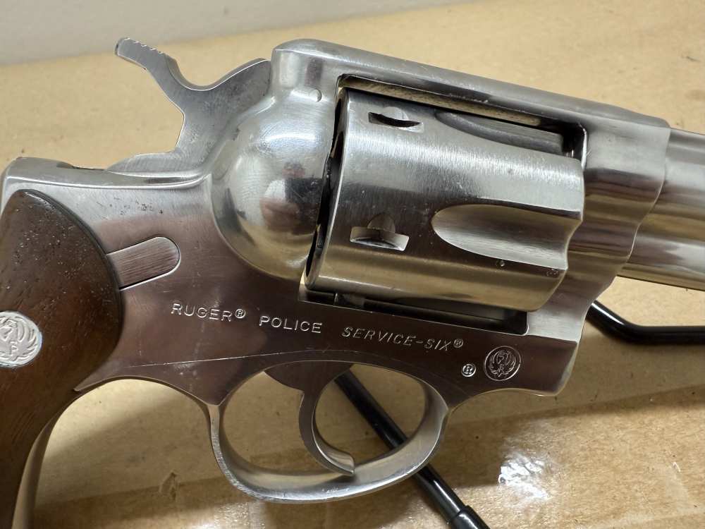 Ruger Police Service-Six .357 Magnum 4" DA/SA Stainless Revolver, MFD 1980-img-5