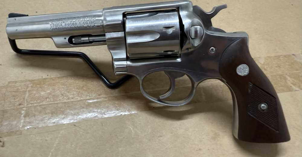 Ruger Police Service-Six .357 Magnum 4" DA/SA Stainless Revolver, MFD 1980-img-0
