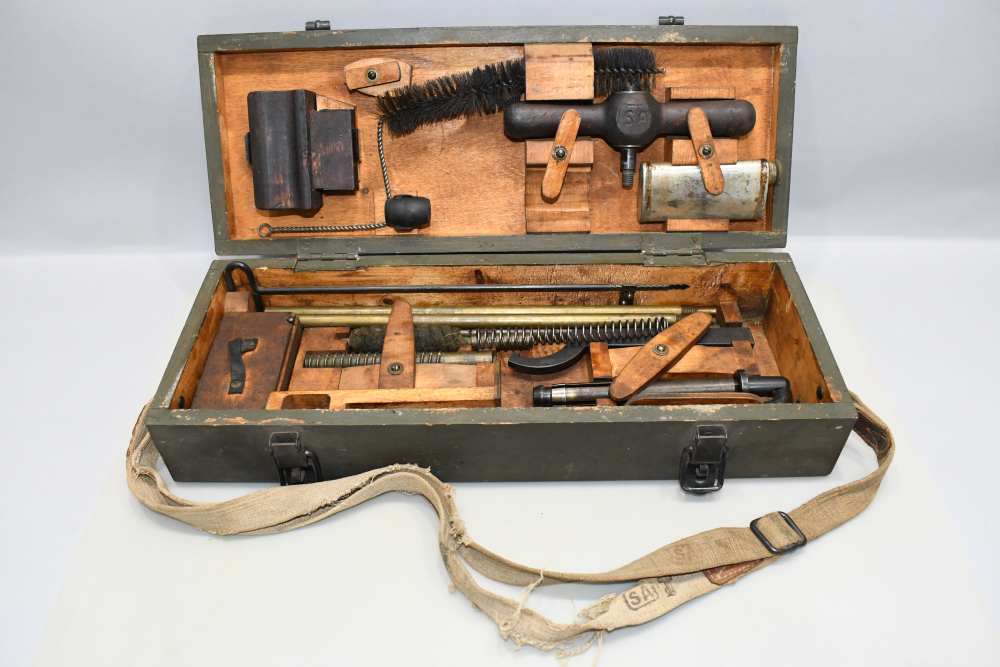 Vintage Finnish L-39 Lahti 20mm Armorers Cleaning Service Kit In Case READ-img-0