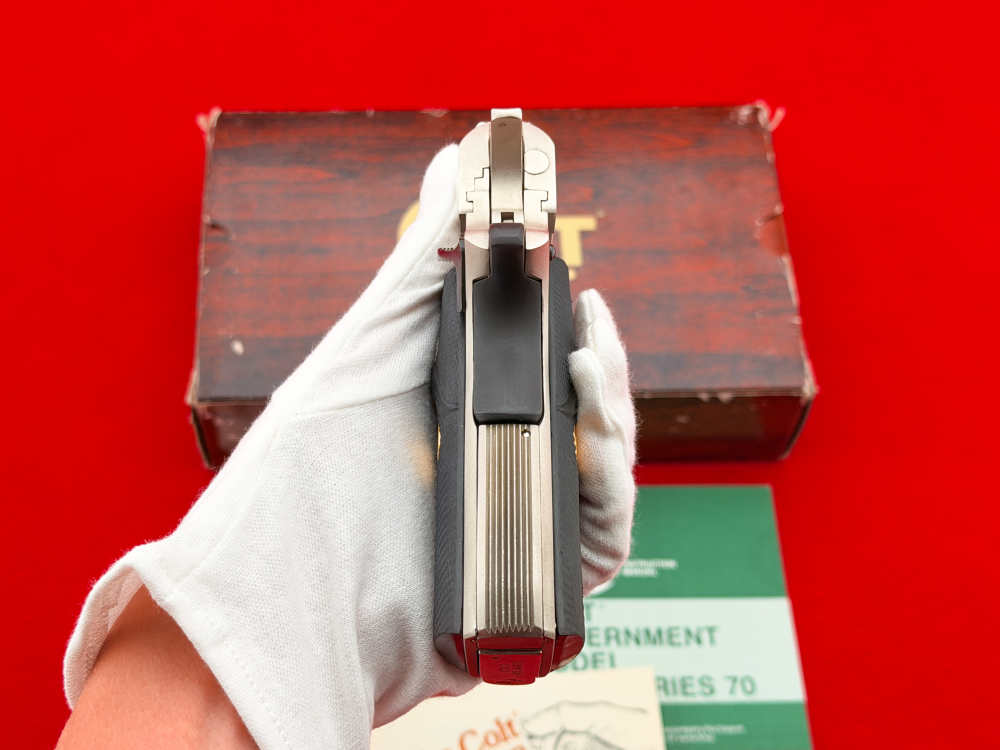 1980 Colt MK IV 1911 Series 70 Government .45 ACP Satin Nickel 5" w/ Box-img-19