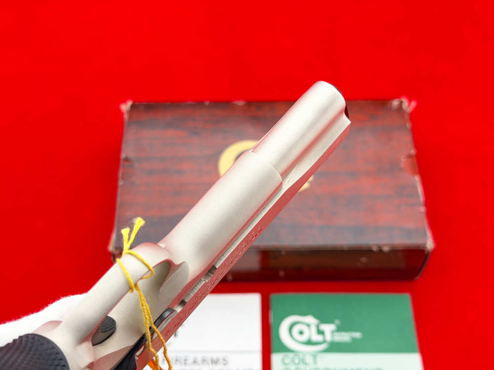 1980 Colt MK IV 1911 Series 70 Government .45 ACP Satin Nickel 5" w/ Box-img-23