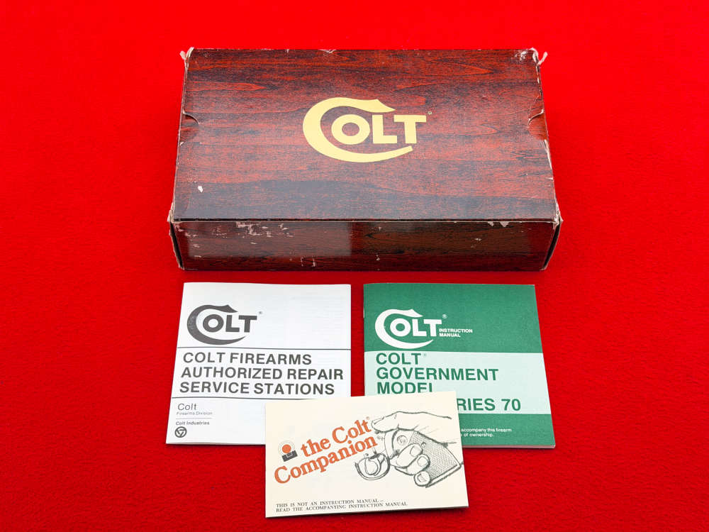 1980 Colt MK IV 1911 Series 70 Government .45 ACP Satin Nickel 5" w/ Box-img-26