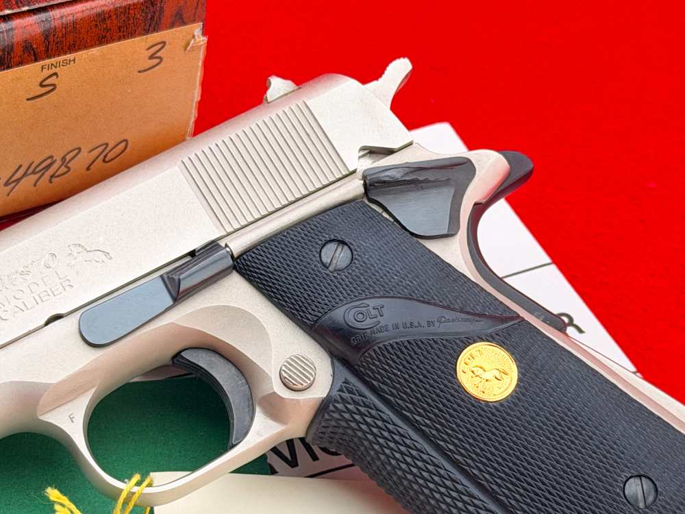 1980 Colt MK IV 1911 Series 70 Government .45 ACP Satin Nickel 5" w/ Box-img-7
