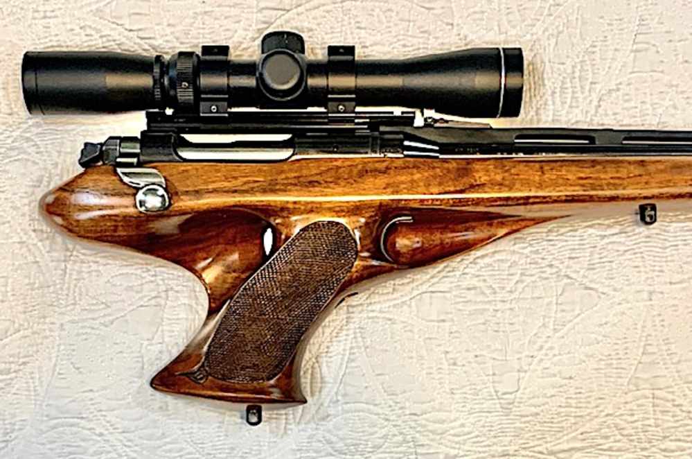 Gorgeous Walnut Stocked .221 Remington XP-100 in near-mint condition-img-1